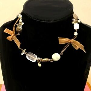 Elegant Brown and Gold Women's Necklace